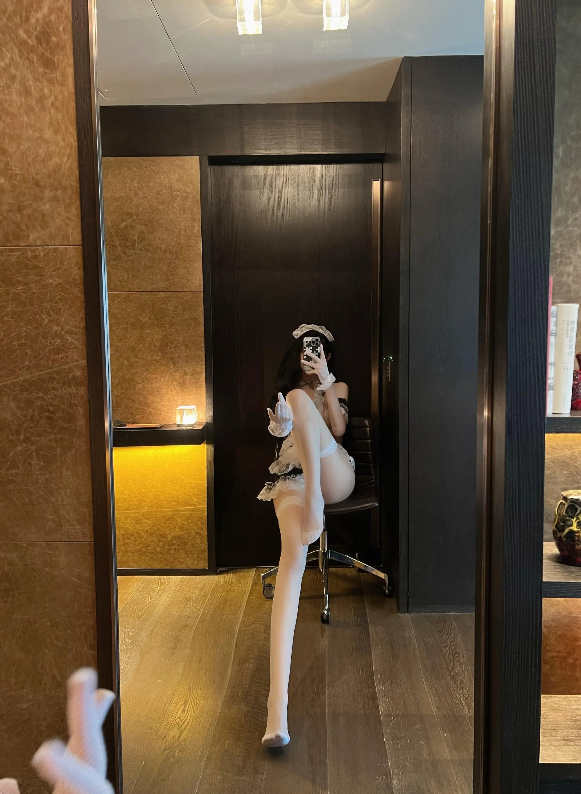 NO.010 葛征 –  白si女仆超性感套装 [36P]插图4
